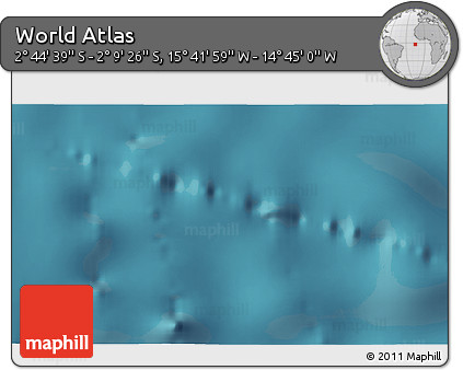 Satellite 3D Map of the Area around 2° 27' 3" S, 15° 13' 29" W