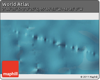 Satellite 3D Map of the Area around 2° 27' 3" S, 15° 13' 29" W