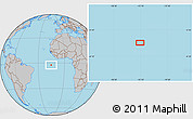 Gray Location Map of the area around 2° 27' 3" S, 15° 13' 29" W
