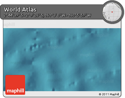 Satellite 3D Map of the Area around 2° 27' 3" S, 160° 34' 29" W