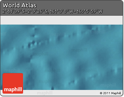 Satellite 3D Map of the Area around 2° 27' 3" S, 160° 34' 29" W