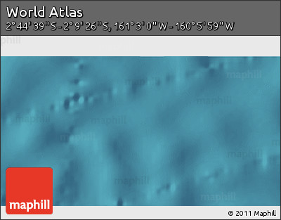 Satellite 3D Map of the Area around 2° 27' 3" S, 160° 34' 29" W