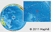 Physical Location Map of the area around 2° 27' 3" S, 162° 16' 30" W