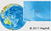 Physical Location Map of the area around 2° 27' 3" S, 163° 16' 30" E