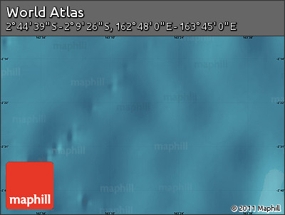 Satellite Map of the Area around 2° 27' 3" S, 163° 16' 30" E
