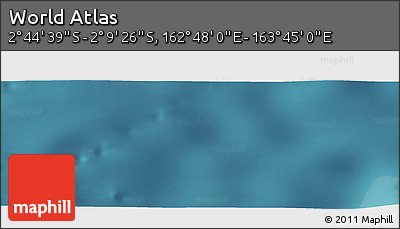 Satellite Panoramic Map of the Area around 2° 27' 3" S, 163° 16' 30" E
