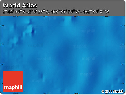 Physical Map of the Area around 2° 27' 3" S, 163° 7' 30" W