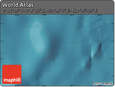 Satellite Map of the Area around 2° 27' 3" S, 164° 7' 30" E