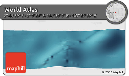 Satellite Panoramic Map of the Area around 2° 27' 3" S, 164° 58' 29" E