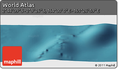 Satellite Panoramic Map of the Area around 2° 27' 3" S, 164° 58' 29" E