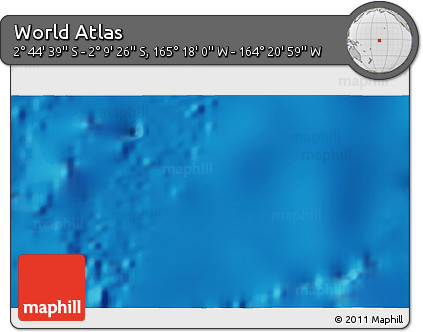 Physical 3D Map of the Area around 2° 27' 3" S, 164° 49' 29" W