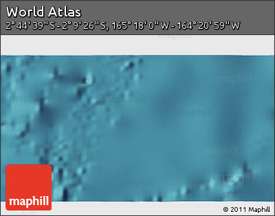 Satellite 3D Map of the Area around 2° 27' 3" S, 164° 49' 29" W