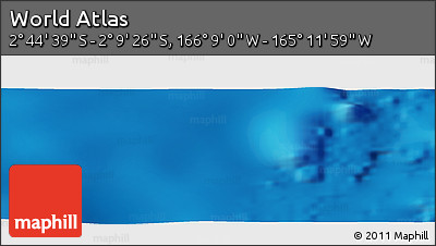 Physical Panoramic Map of the Area around 2° 27' 3" S, 165° 40' 30" W