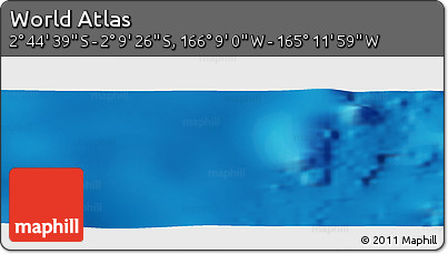 Physical Panoramic Map of the Area around 2° 27' 3" S, 165° 40' 30" W