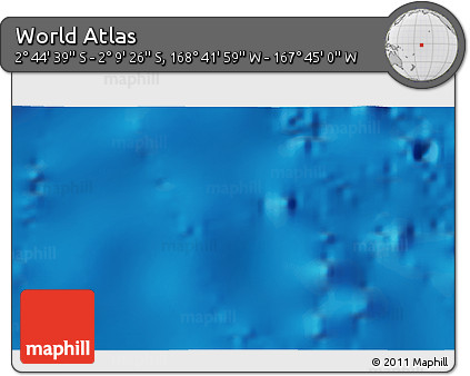 Physical 3D Map of the Area around 2°&nbsp;27'&nbsp;3"&nbsp;S,&nbsp;168°&nbsp;13'&nbsp;29"&nbsp;W