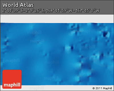 Physical 3D Map of the Area around 2°&nbsp;27'&nbsp;3"&nbsp;S,&nbsp;168°&nbsp;13'&nbsp;29"&nbsp;W