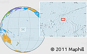 Political Location Map of the area around 2° 27' 3" S, 168° 13' 29" W