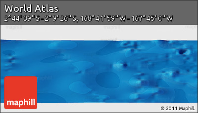 Political Panoramic Map of the Area around 2° 27' 3" S, 168° 13' 29" W
