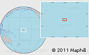 Gray Location Map of the area around 2° 27' 3" S, 169° 55' 30" W