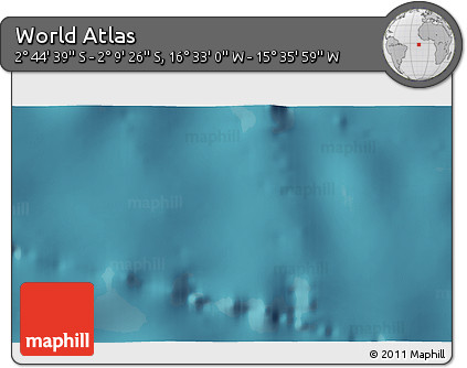 Satellite 3D Map of the Area around 2° 27' 3" S, 16° 4' 29" W