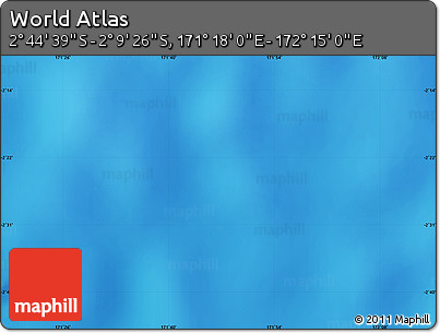 Physical Map of the Area around 2° 27' 3" S, 171° 46' 30" E