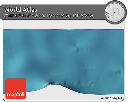 Satellite 3D Map of the Area around 2° 27' 3" S, 171° 37' 30" W