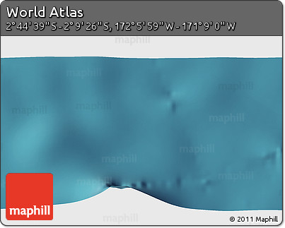 Satellite 3D Map of the Area around 2° 27' 3" S, 171° 37' 30" W