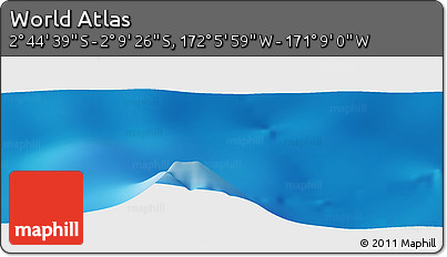 Physical Panoramic Map of the Area around 2° 27' 3" S, 171° 37' 30" W