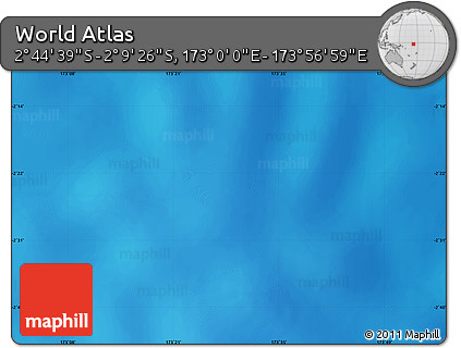 Physical Map of the Area around 2° 27' 3" S, 173° 28' 29" E