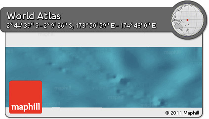 Satellite Panoramic Map of the Area around 2° 27' 3" S, 174° 19' 29" E