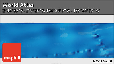Physical Panoramic Map of the Area around 2° 27' 3" S, 174° 10' 30" W