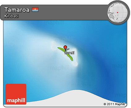 Physical 3D Map of Tamaroa