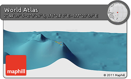 Satellite Panoramic Map of the Area around 2° 27' 3" S, 176° 52' 30" E