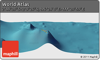 Satellite Panoramic Map of the Area around 2° 27' 3" S, 176° 52' 30" E