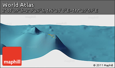 Satellite Panoramic Map of the Area around 2° 27' 3" S, 176° 52' 30" E
