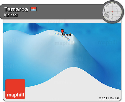 Shaded Relief Panoramic Map of Tamaroa
