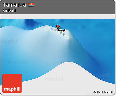 Shaded Relief Panoramic Map of Tamaroa