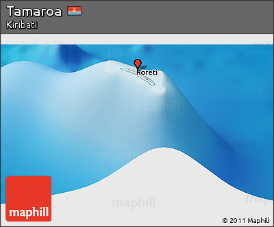 Shaded Relief Panoramic Map of Tamaroa