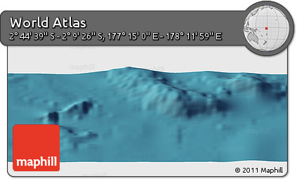 Satellite Panoramic Map of the Area around 2° 27' 3" S, 177° 43' 29" E