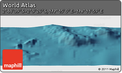 Satellite Panoramic Map of the Area around 2° 27' 3" S, 177° 43' 29" E