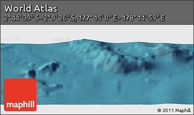 Satellite Panoramic Map of the Area around 2° 27' 3" S, 177° 43' 29" E