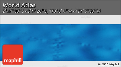 Physical Panoramic Map of the Area around 2° 27' 3" S, 177° 34' 29" W