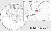 Blank Location Map of the area around 2° 27' 3" S, 17° 4' 30" E