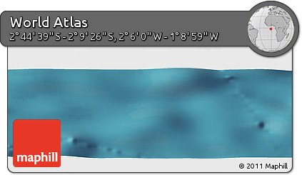 Satellite Panoramic Map of the Area around 2° 27' 3" S, 1° 37' 30" W