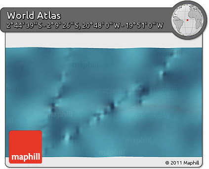 Satellite 3D Map of the Area around 2° 27' 3" S, 20° 19' 30" W