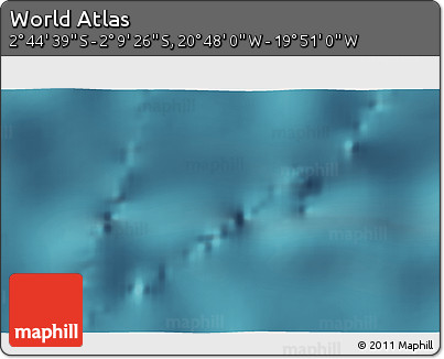 Satellite 3D Map of the Area around 2° 27' 3" S, 20° 19' 30" W