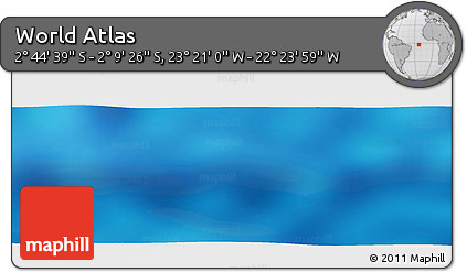 Physical Panoramic Map of the Area around 2° 27' 3" S, 22° 52' 30" W