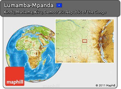 Physical Location Map of Lumamba-Mpanda