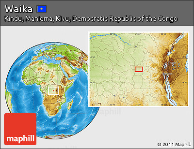 Physical Location Map of Waika