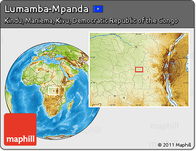 Physical Location Map of Lumamba-Mpanda